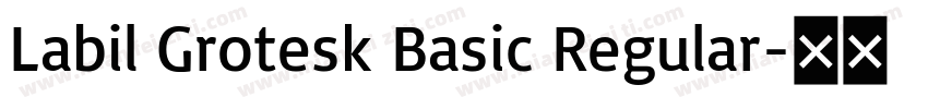 Labil Grotesk Basic Regular字体转换